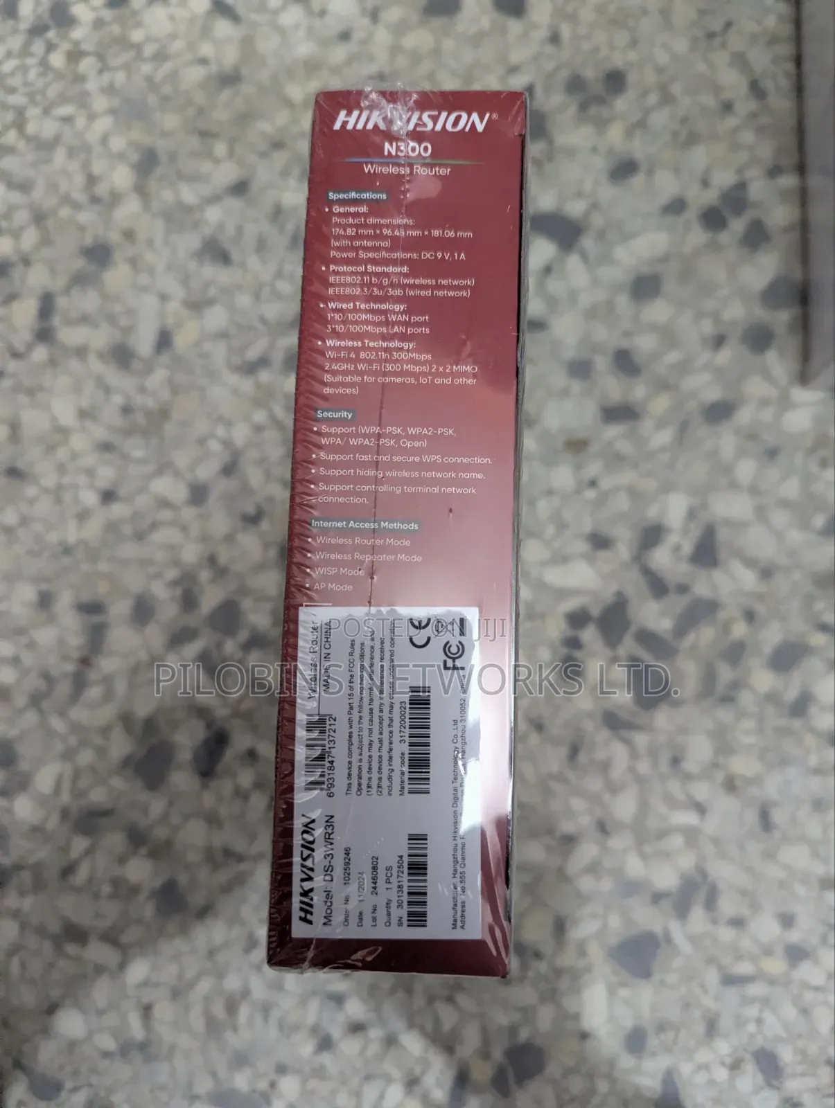Hikvision N300 Wireless Router -WR3N