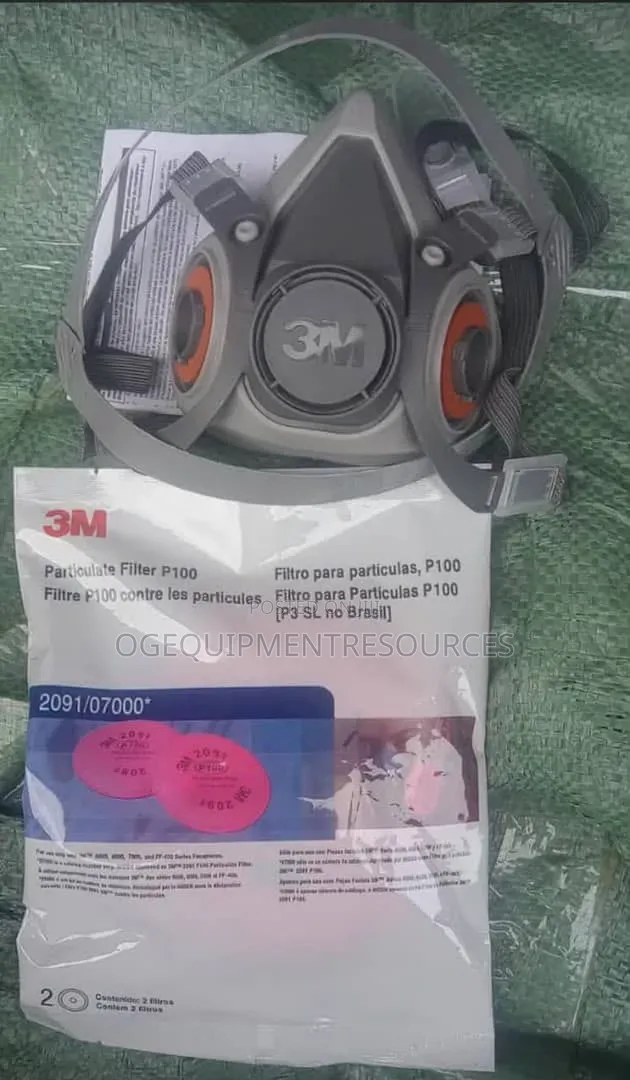 3M 6200 Half Face Mask With Pink Cartilag