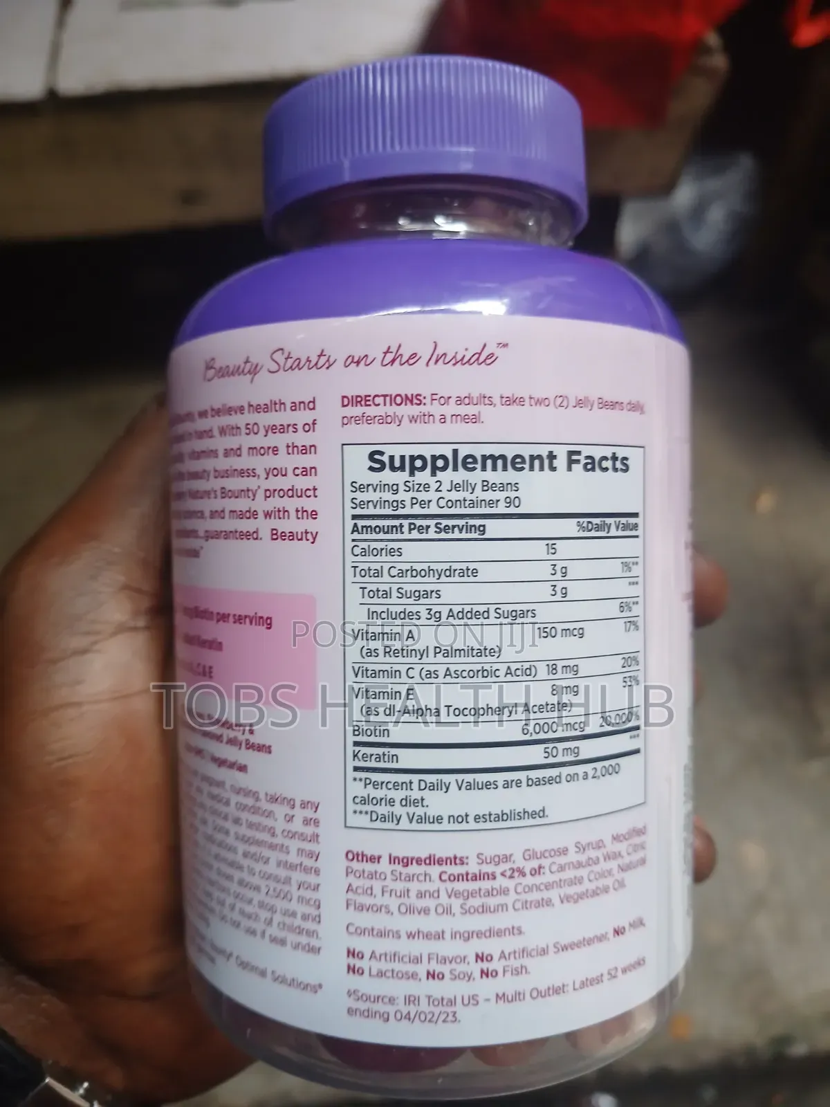 Nature’s Bounty Advanced Hair, Skin Nails Jelly Beans – 180 Count