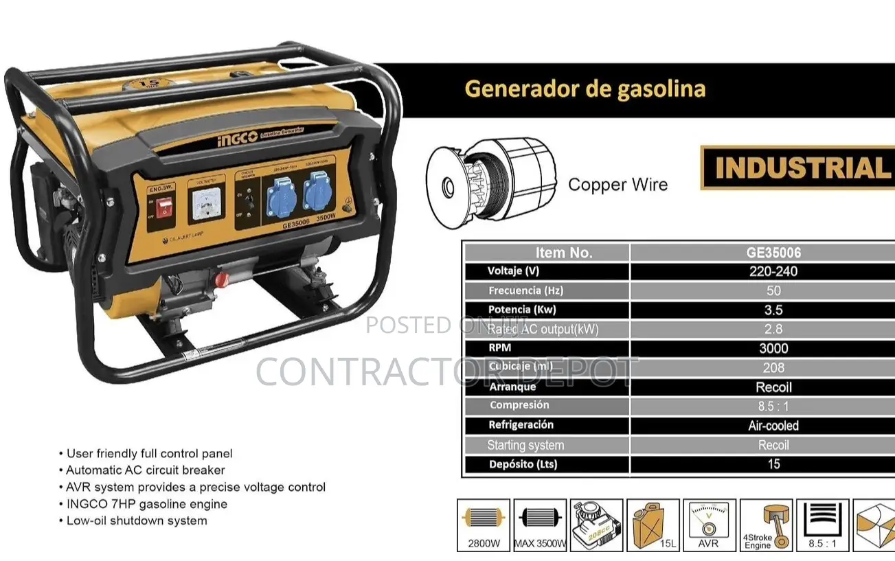 INGCO Gasoline Generator GE35006
