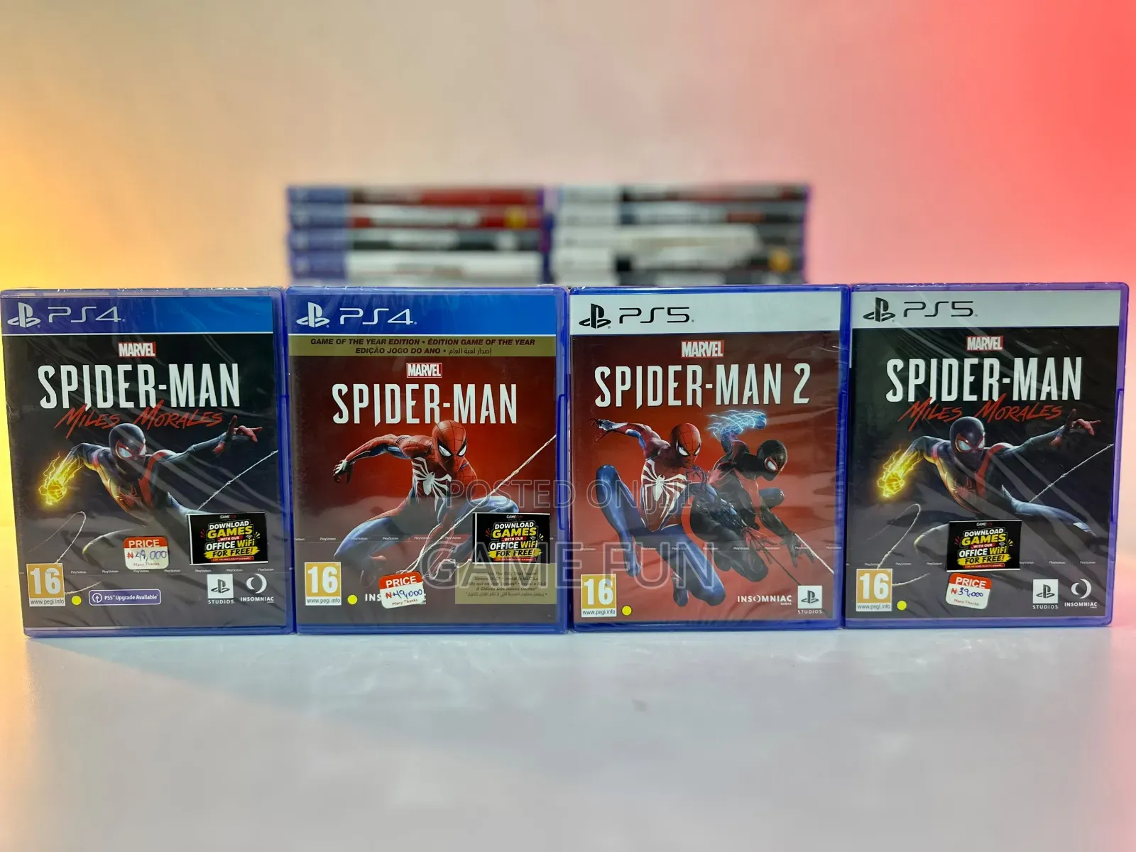 Spiderman 2, Miles Morales PS5 PS4 CD Disc PlayStation
