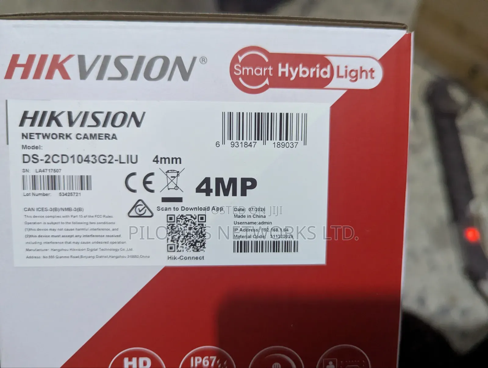 Hikvision 4MP Smart Hybrid Light Network Camera