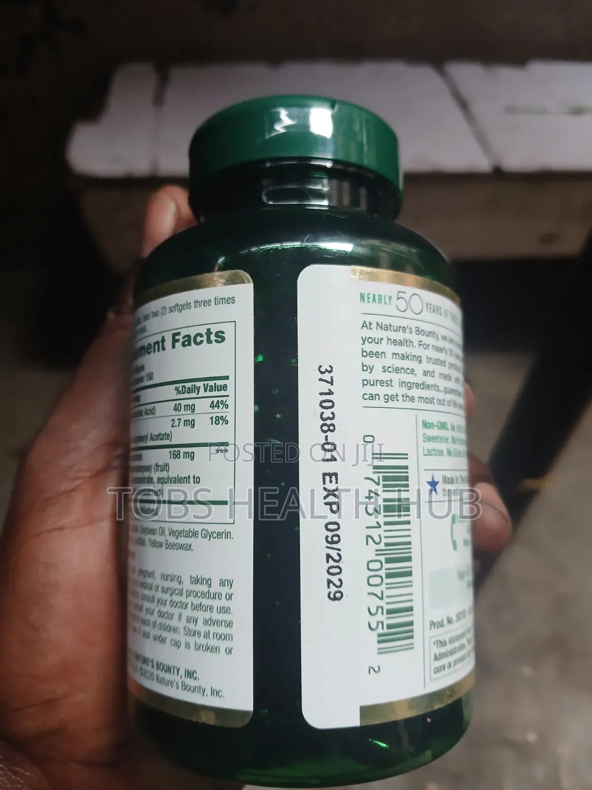 Nature’s Bounty Cranberry Fruit 4200mg + Vitamin C – 300 Softgels