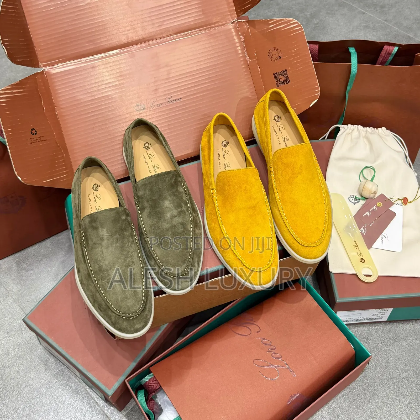 Luxury Update    
*Loro Piana - SUMMER WALK SUEDE LOAFERS