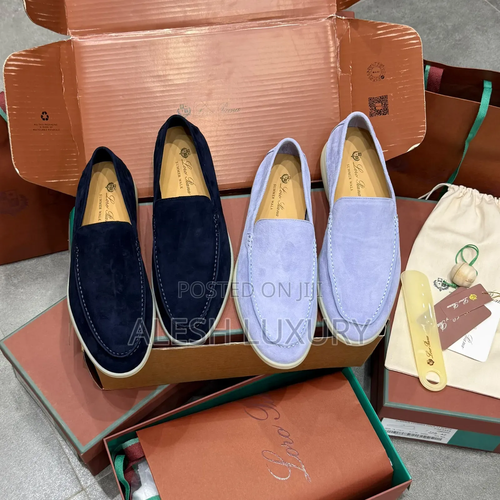Luxury Update    
*Loro Piana - SUMMER WALK SUEDE LOAFERS