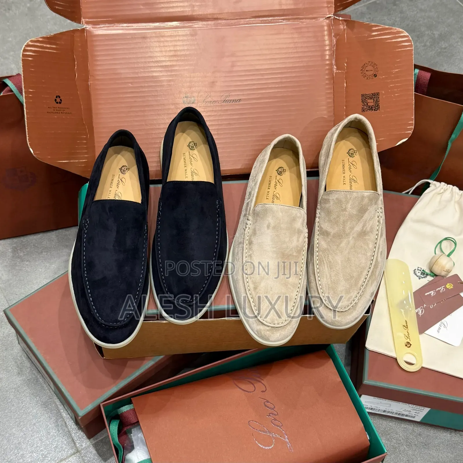 Luxury Update    
*Loro Piana - SUMMER WALK SUEDE LOAFERS