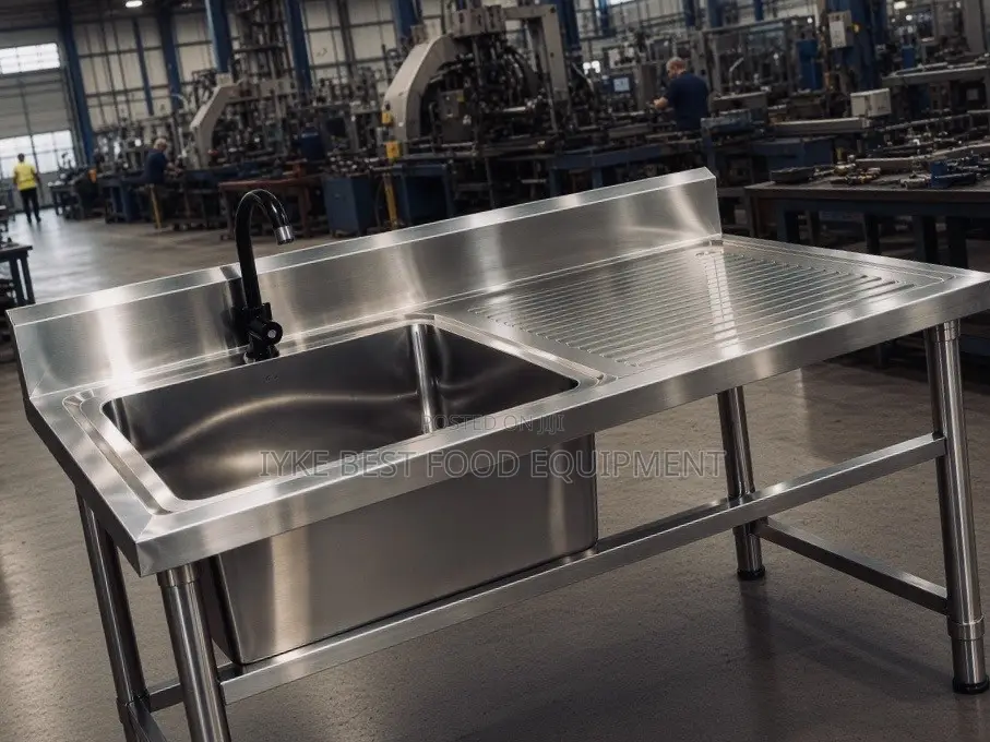 Single Bowl Stainless Steel Sink With Side