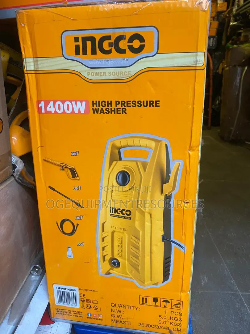 Ingco 1400W High Pressure Washer (Model HPWR14008)