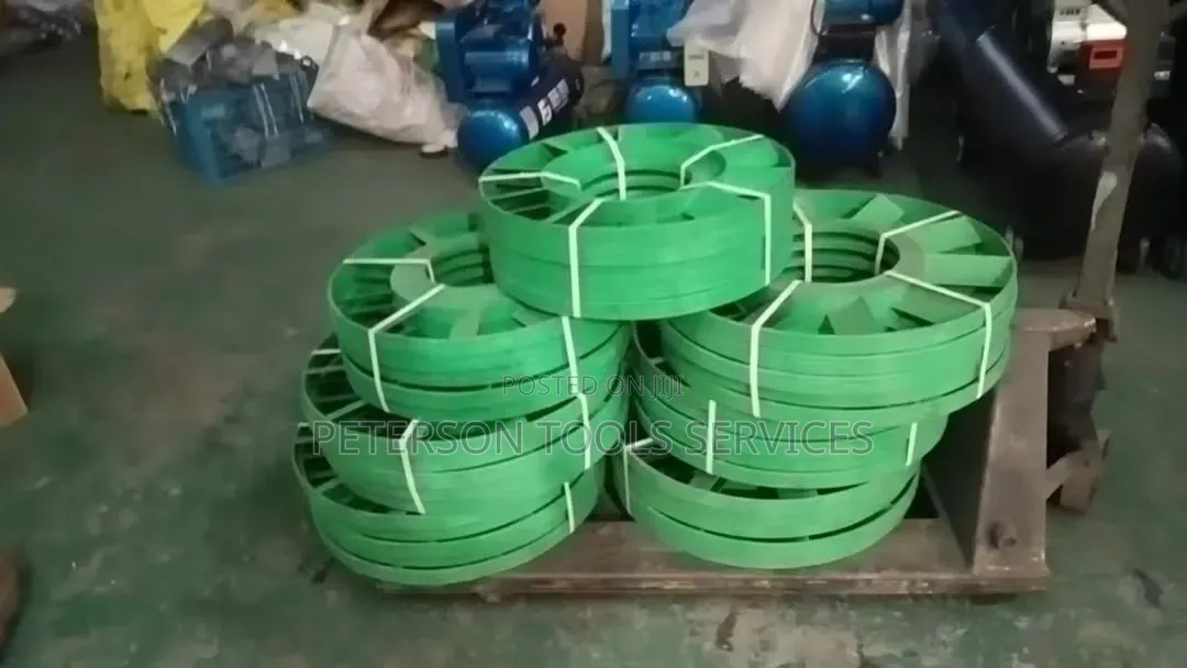 Green PET (Polyethylene Terephthalate) Plastic Strapping Bands