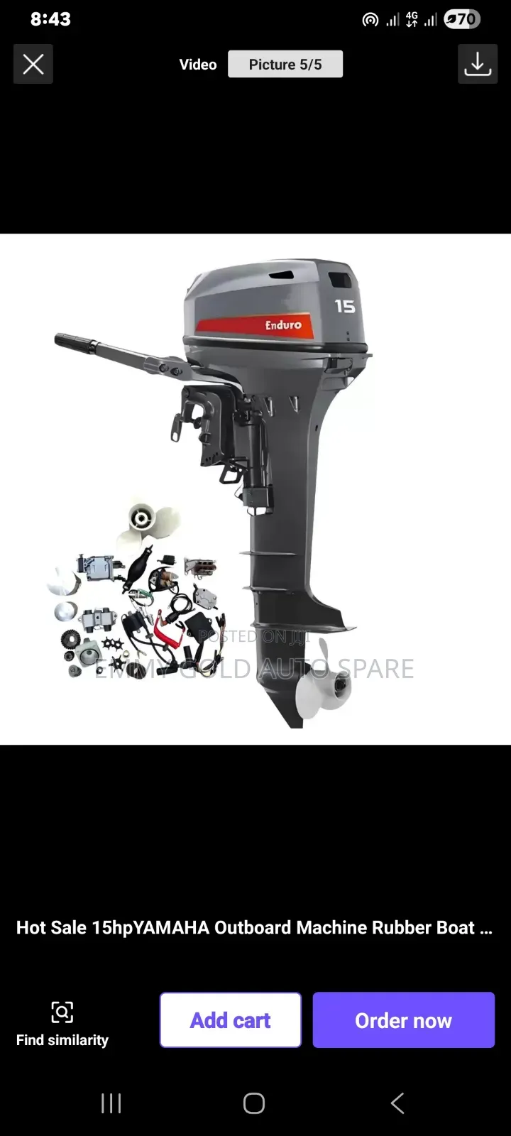 15hp Outboat Machine Rubber Boat Assault Boat