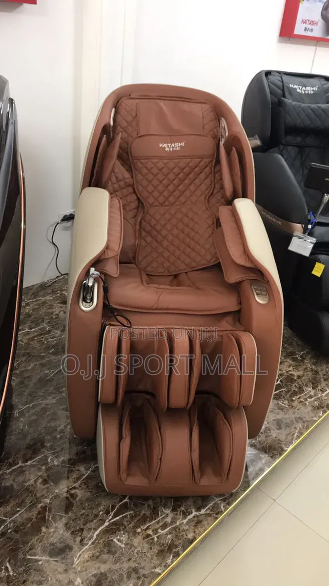 Leather Quality Massager Chair With Phone Holder, Heat Therapy