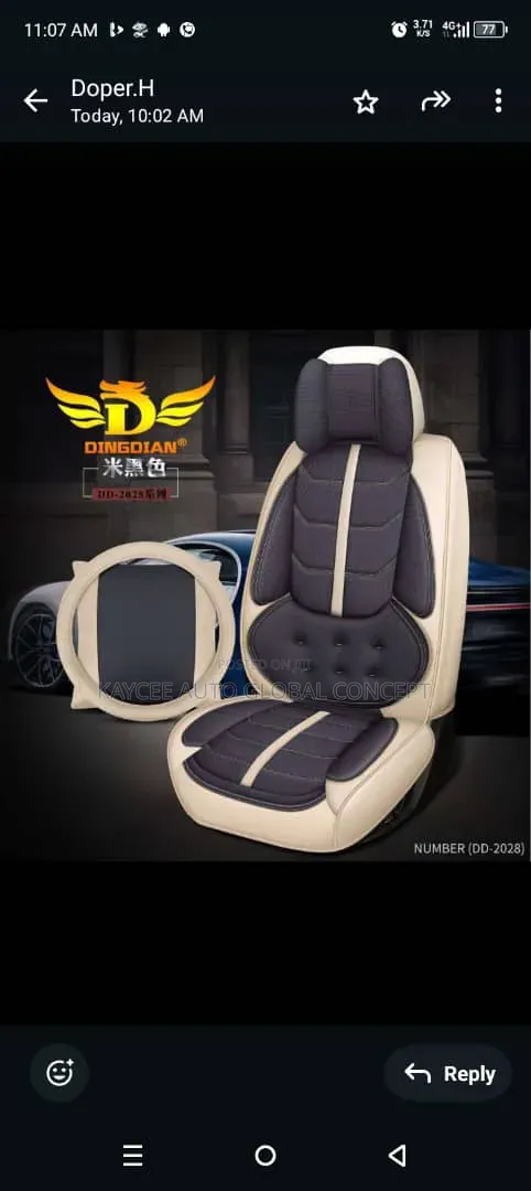Original Seat Covers for Honda Accord 2013-2017 Models