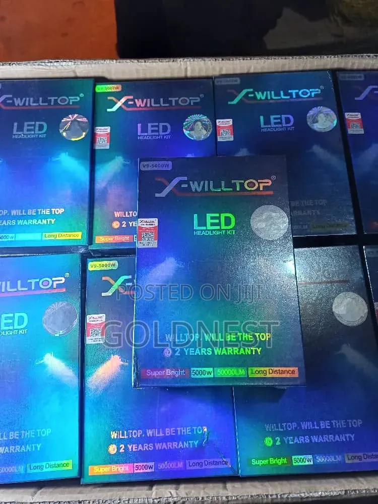 Willtop V9 LED Headlight Kit (5000W / 50000LM Variant)