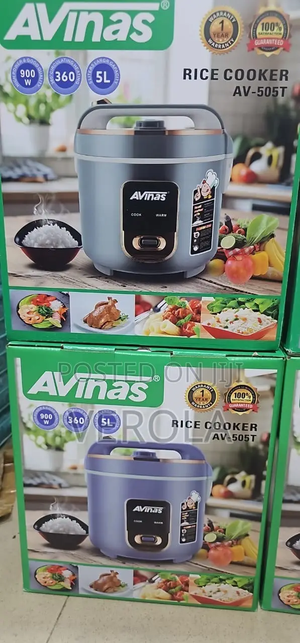 Avinas 5L Rice Cooker 900W Non-Stick Automatic Cooker AV-505T