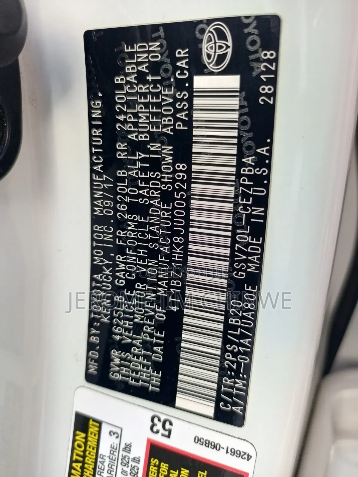 Toyota Camry 2018