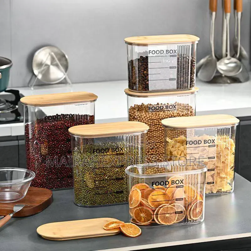 2500ml Acrylic Container With Wooden Cover T2m