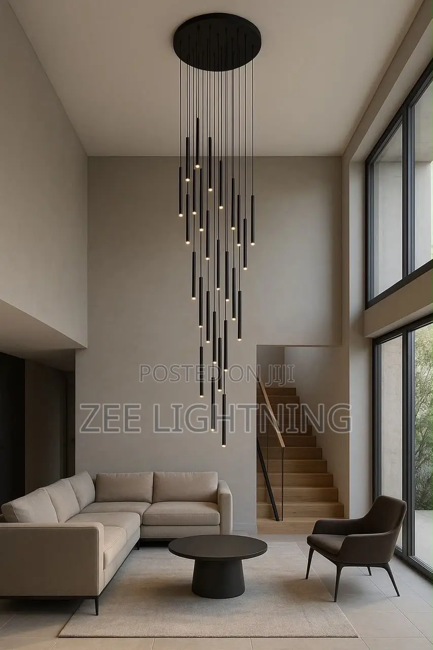 Modern LED Luxury Void Chandelier (Size 600mm Height 2800mm by 30drops