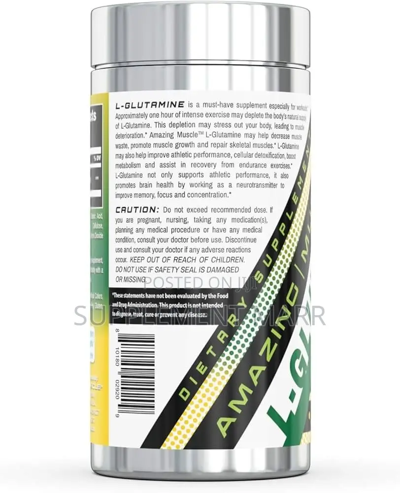 L Glutamine Tablets 1000mg 120 – Workout Recovery, Muscle Maintenance
