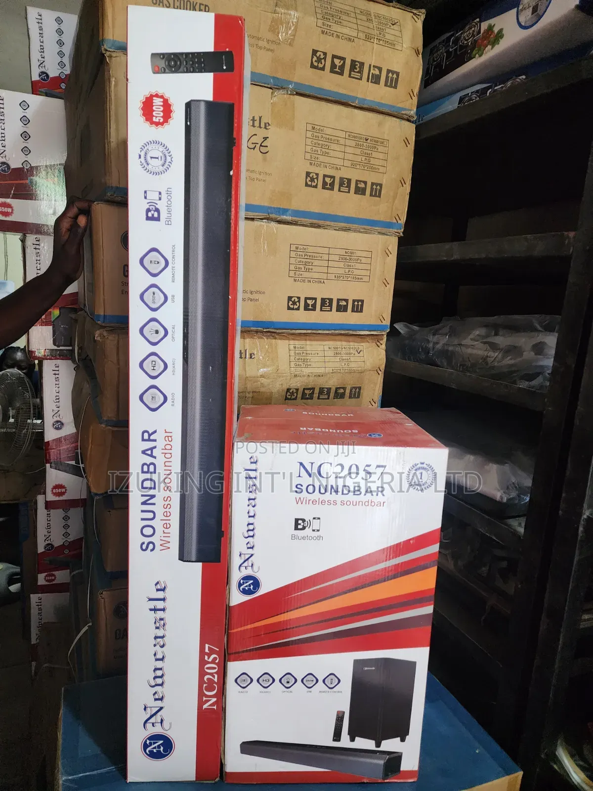 Newcastle Solid Bass 500W 2.1Ch Audio Sound Bar With Subwoofer
