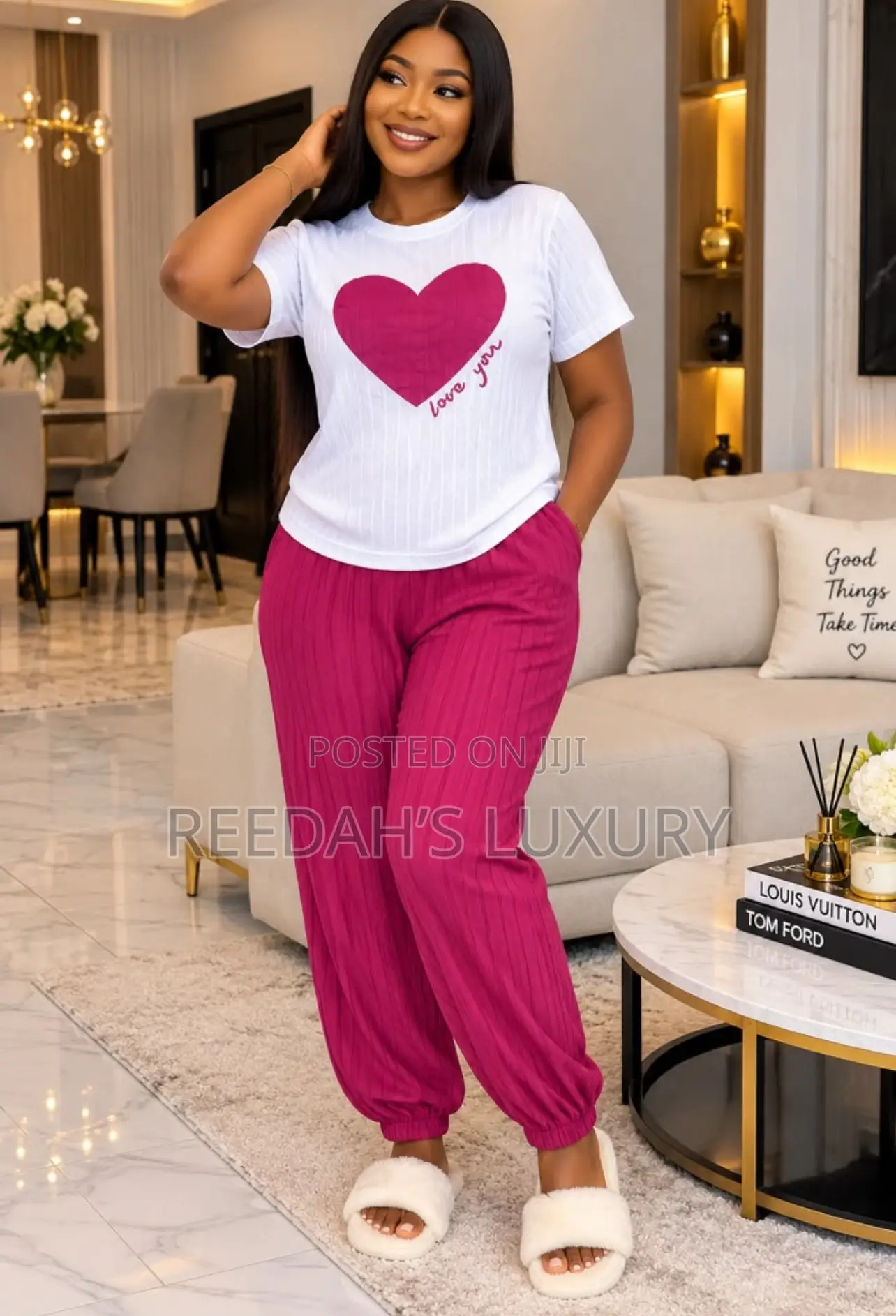 Cozy Love Heart Lounge Set - 2 Piece