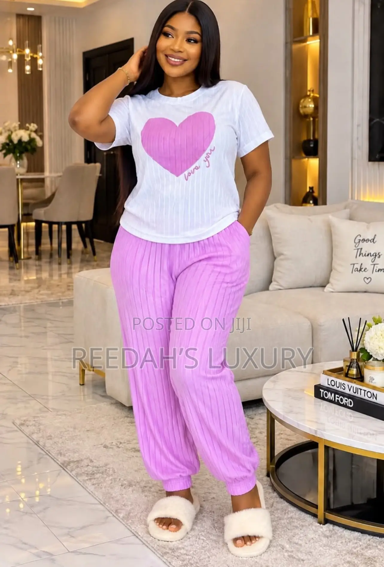 Cozy Love Heart Lounge Set - 2 Piece