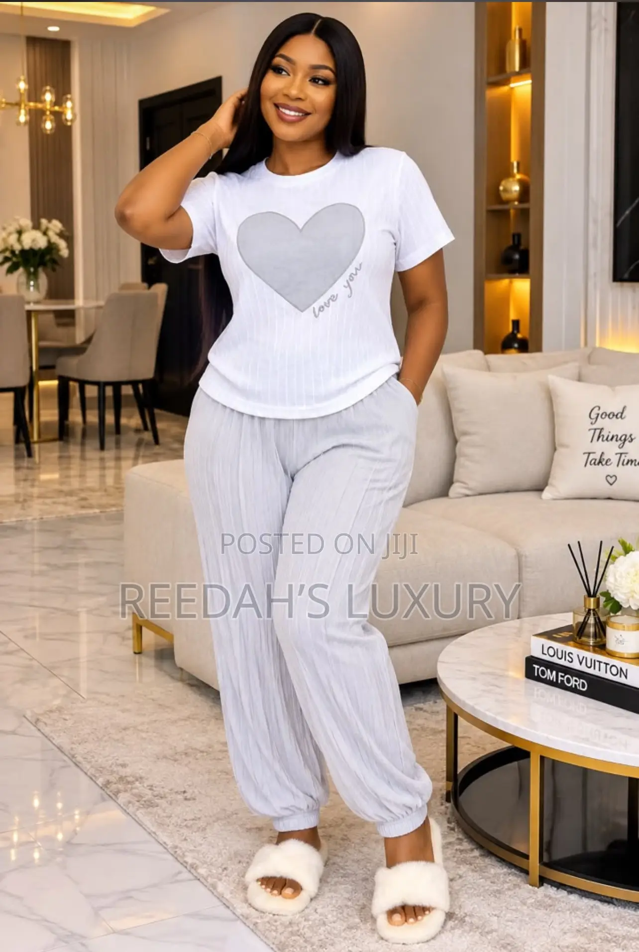 Cozy Love Heart Lounge Set - 2 Piece