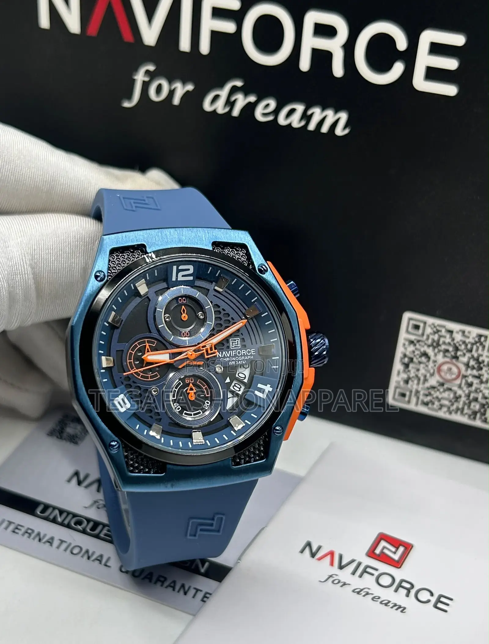 Naviforce Chronographic Rubber Watch