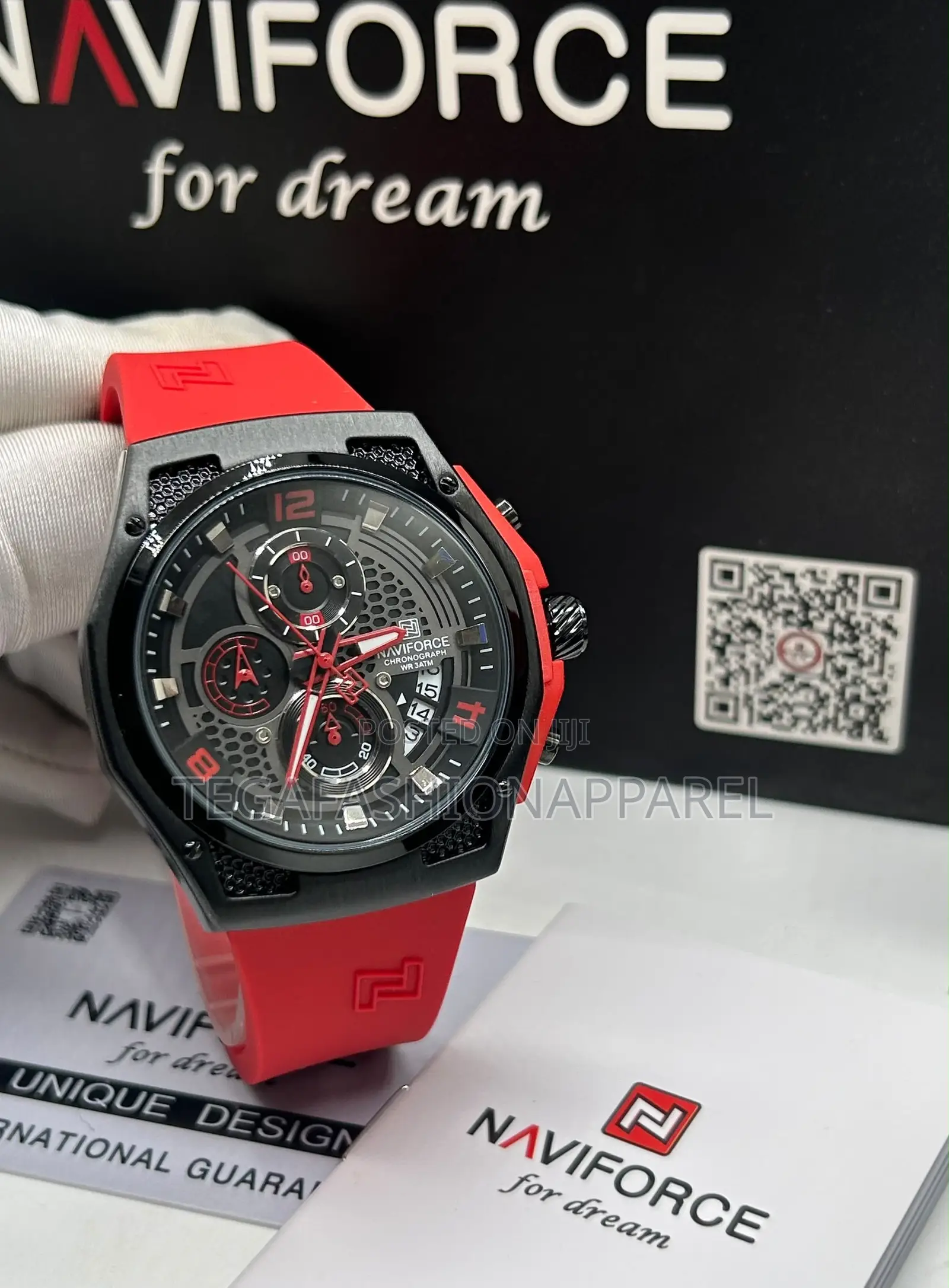 Naviforce Chronographic Rubber Watch
