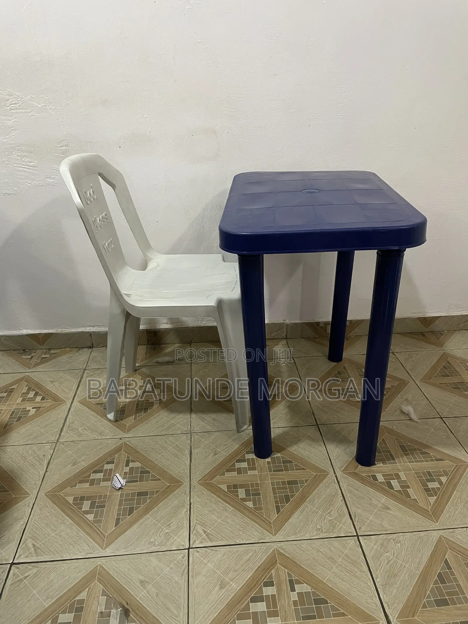 Durable Plastic Table Chair Set