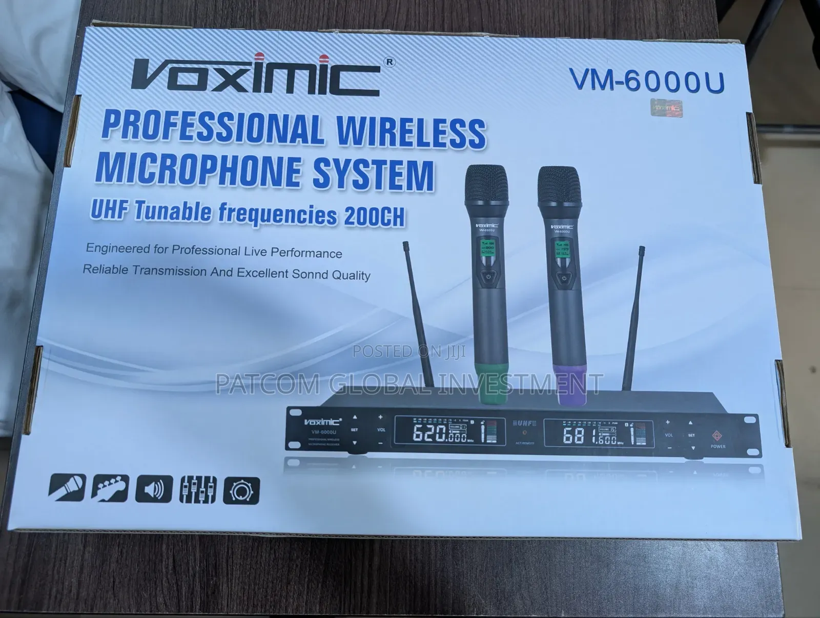 Original Voxmic Wireless Microphone Vm6000u