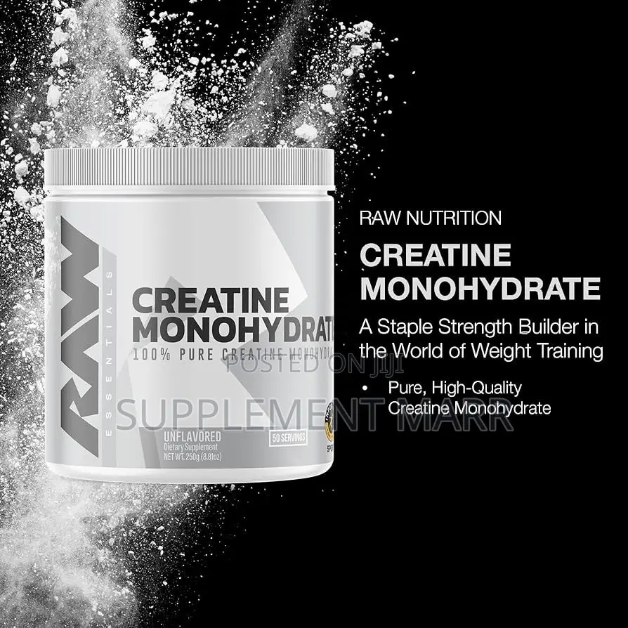 Micronized Creatine Monohydrate Powder 250G – Unflavored – 50 Servings