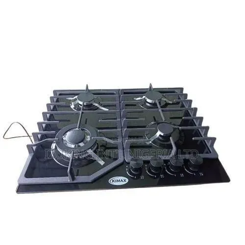 Kimax Built-in 4 Burner Gas on Glass Hob/Cooker Auto Ignition.