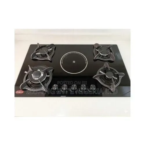 Kimax 4+1electric Burner 8mm Tempered Glass Built in Kitchen Cooker