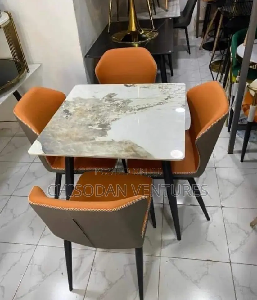 Marble Top Dining Set (4 Seaters)