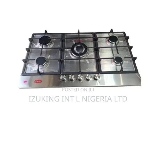 Kimax 90cm 5gas Burner Built-in Cookertop Hob Stainless Silver