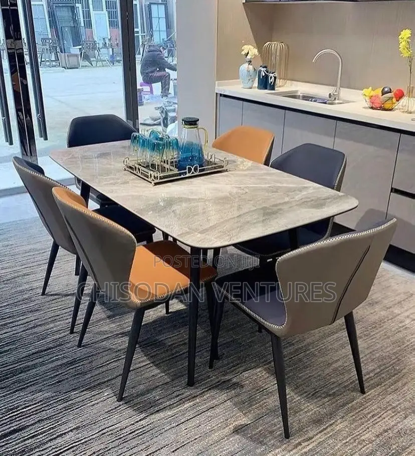 Marble Top Dining Set (6 Seaters)