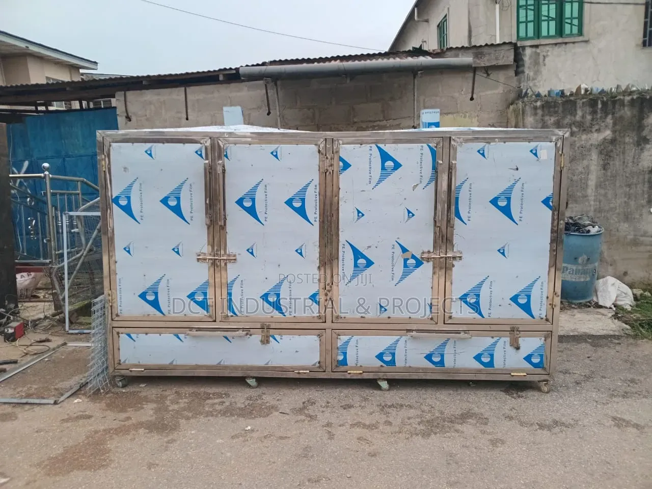 Large Capacity Stainless Fish Smoking Kiln / Oven 3000pcs a Batch