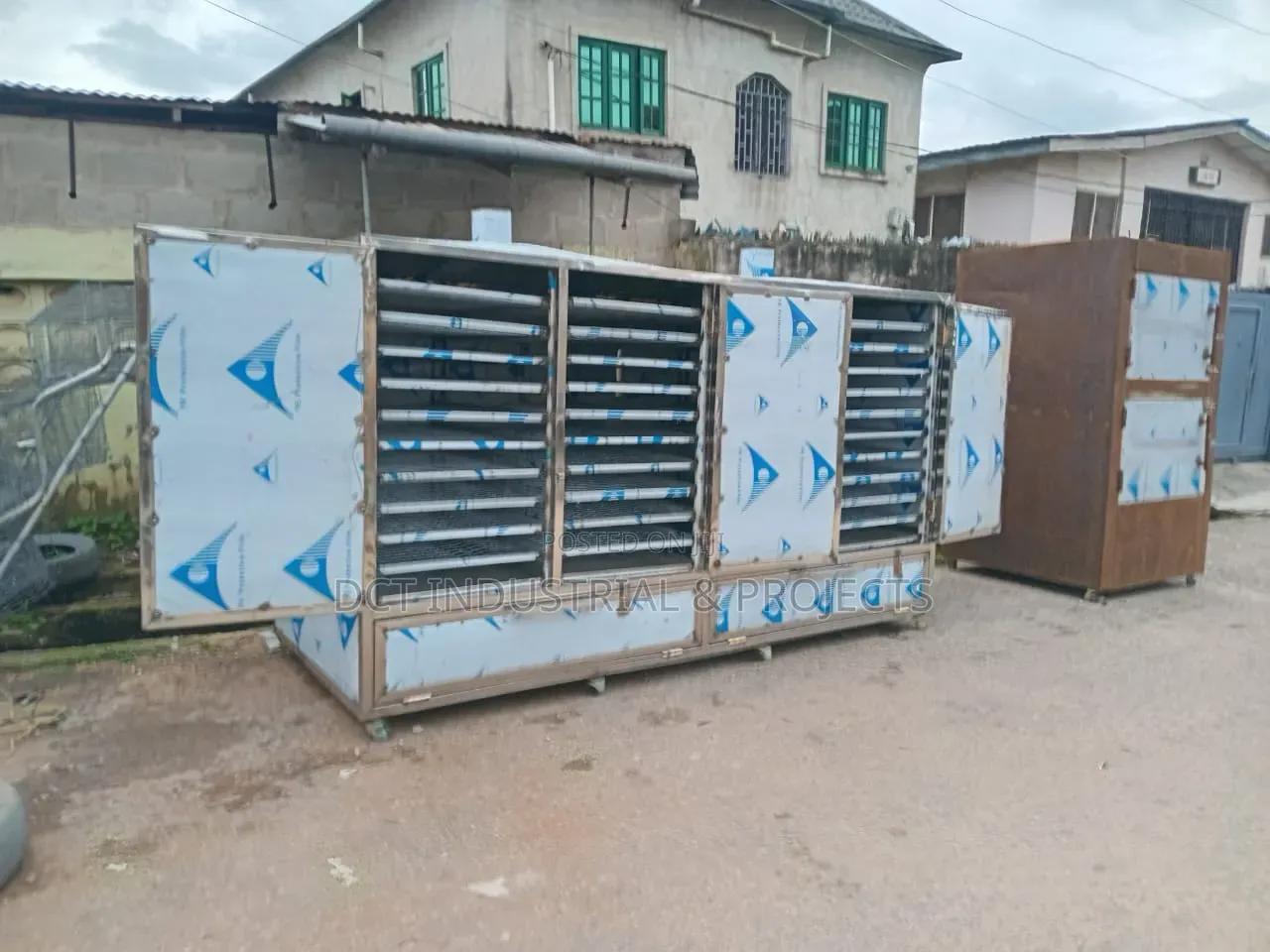 Large Capacity Stainless Fish Smoking Kiln / Oven 3000pcs a Batch