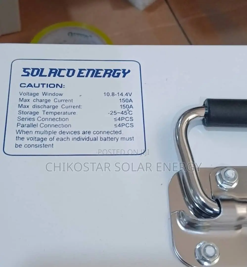 Premium Solaco Energy 12.8V 100Ah Lithium LiFePO4 Battery