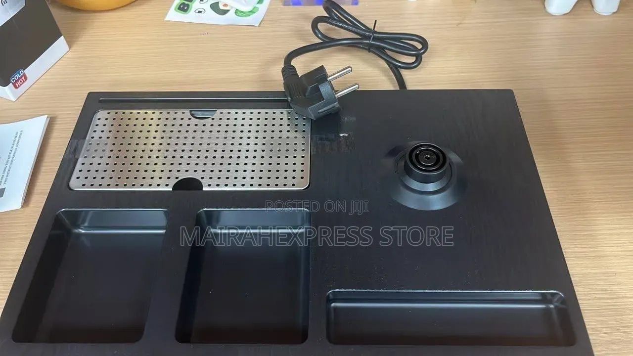 1.2L Hotel Hot Tray Electric Kettle With Two Ceramic Mugs Sets 2st7