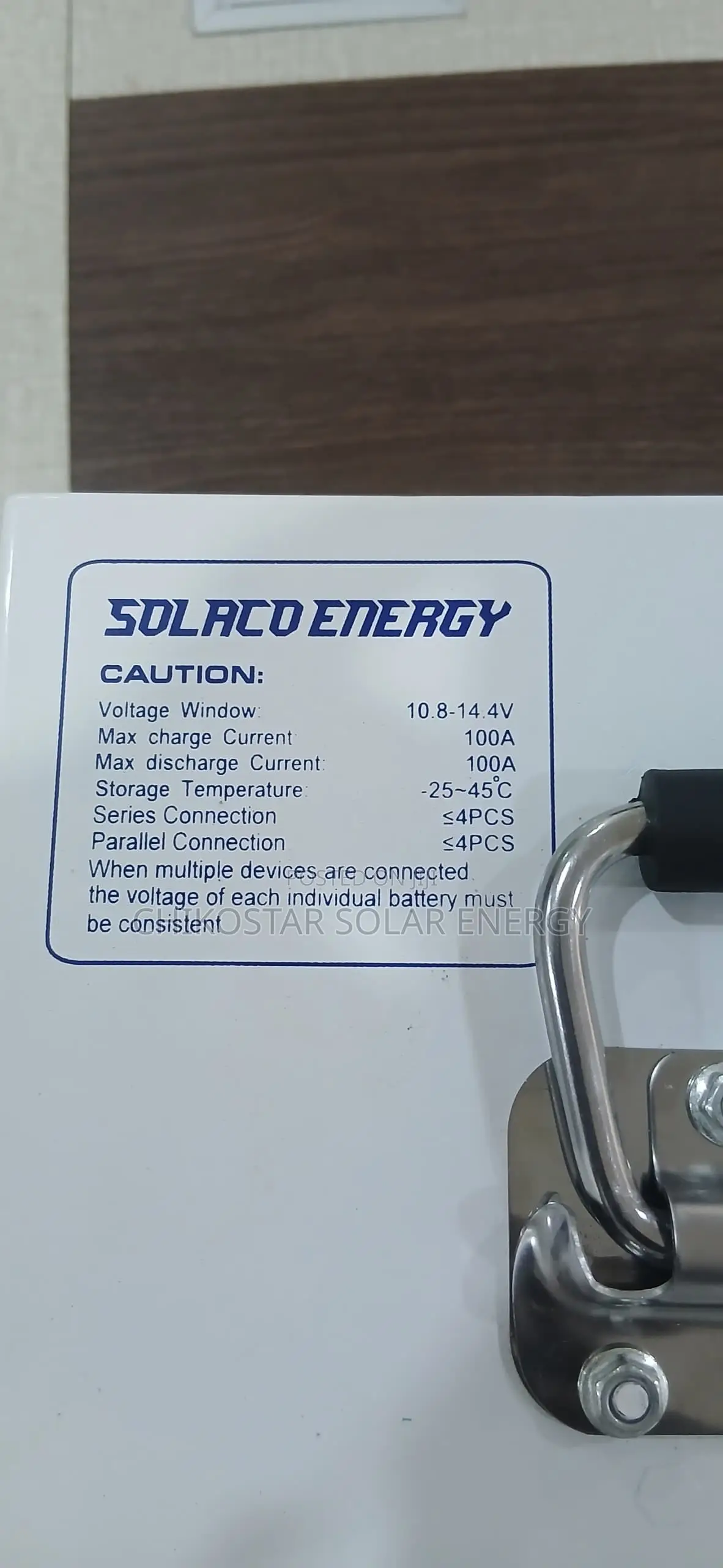 Solaco Energy Deep Cycle Lithium Battery for Solar Inverters