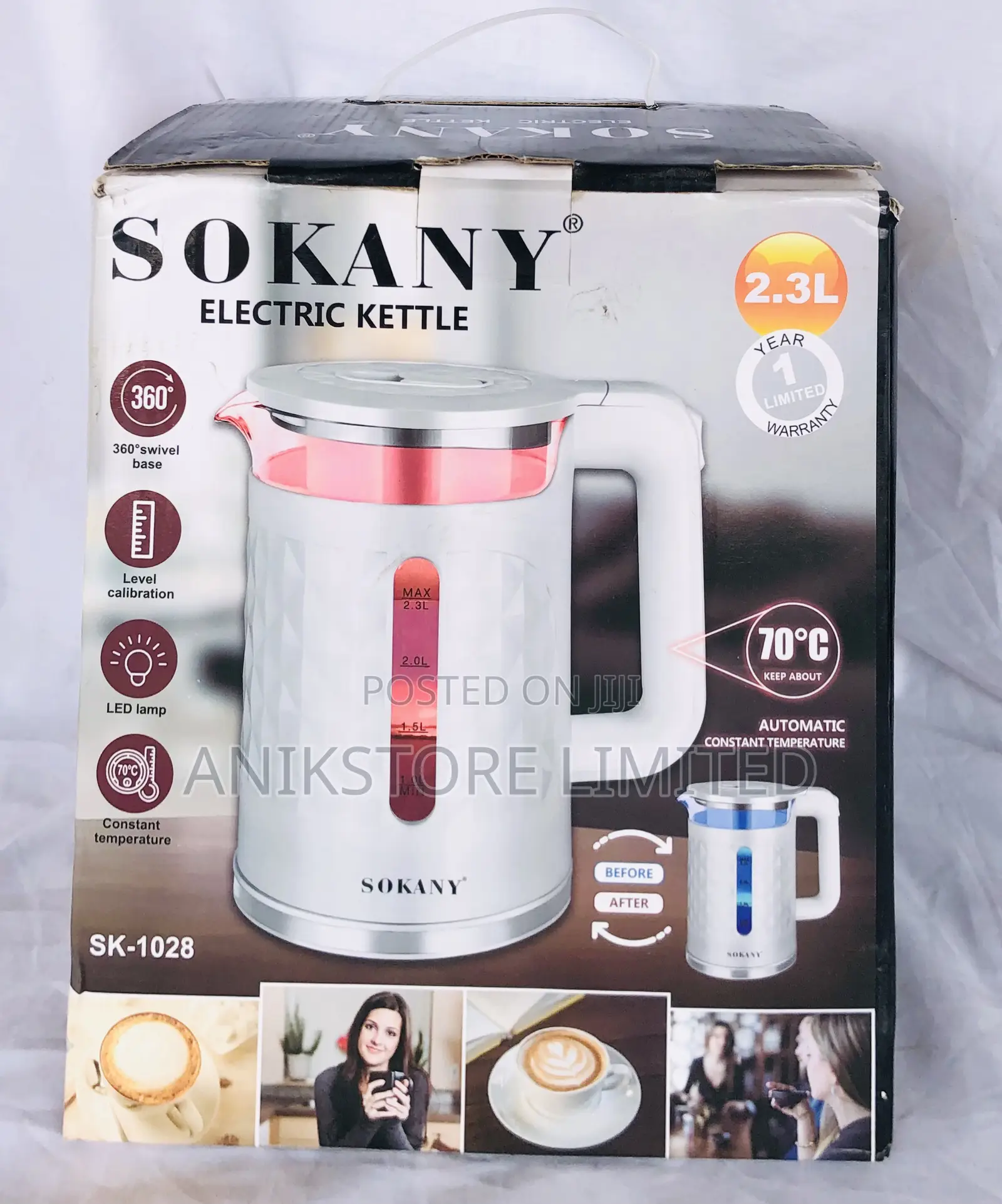 Sokany Electric Kettle (SK-1028)