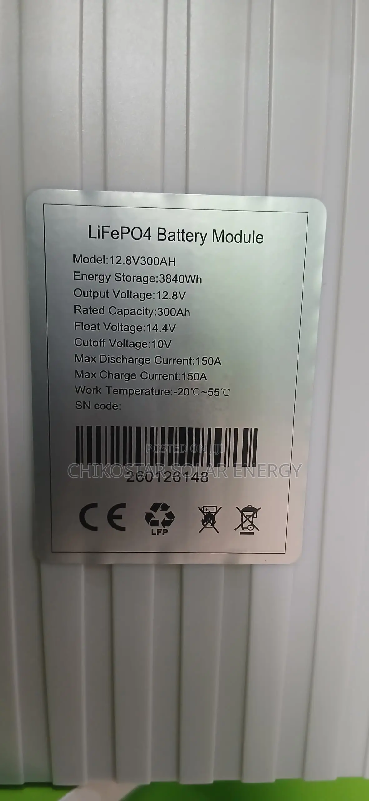 Solaco Energy 12.8V 300Ah LiFePO4 Lithium Battery – Brand New