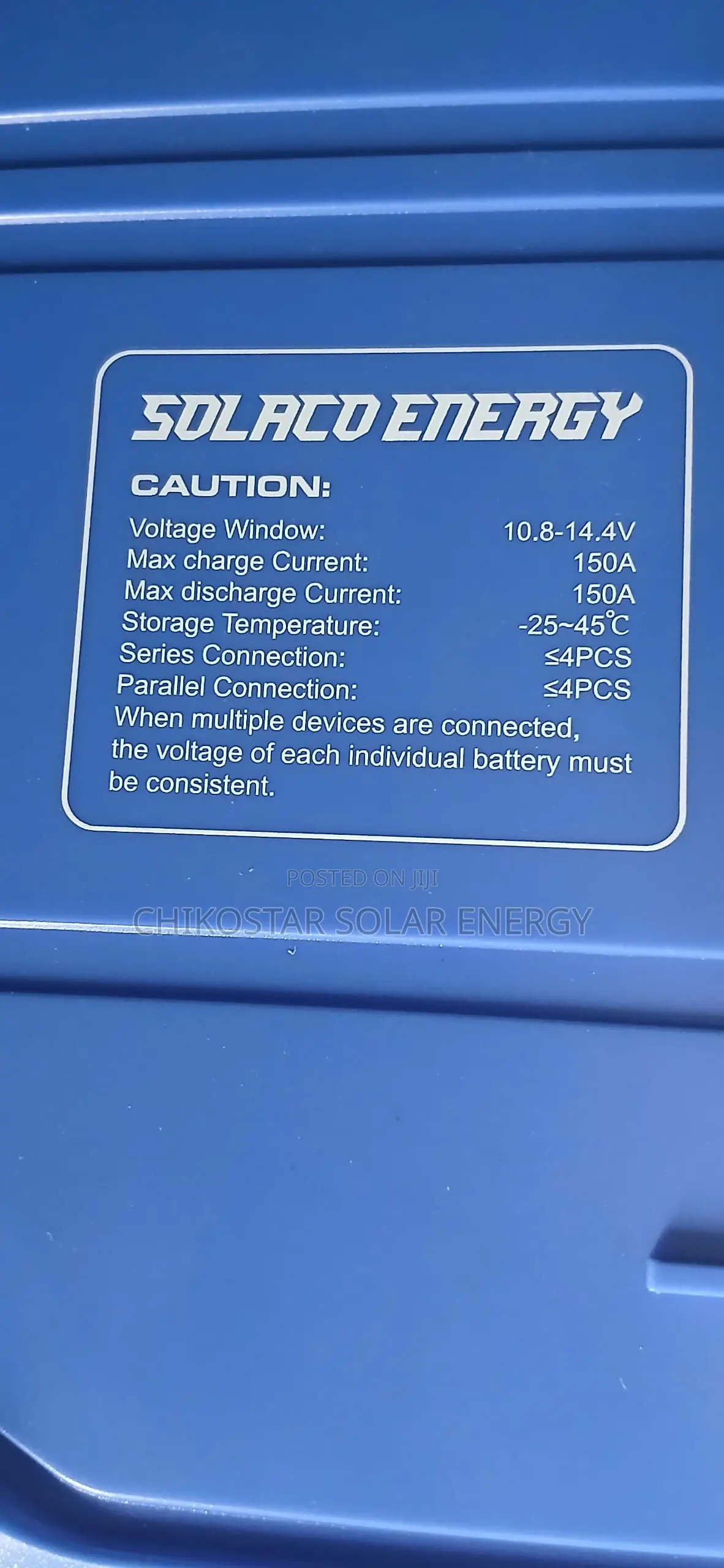 Solaco Energy 12.8V 300Ah LiFePO4 Lithium Battery – Brand New