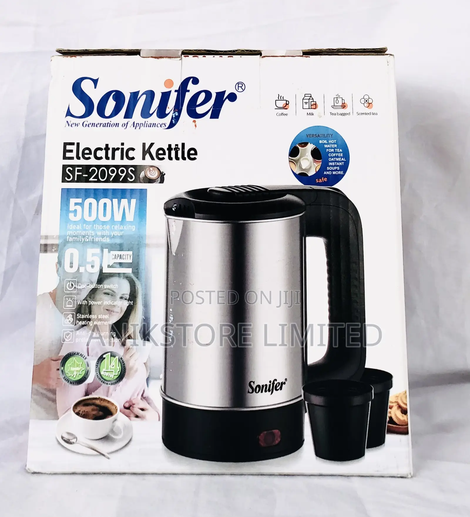 Sonifer Electric Kettle 0.5L (SF-2099S)