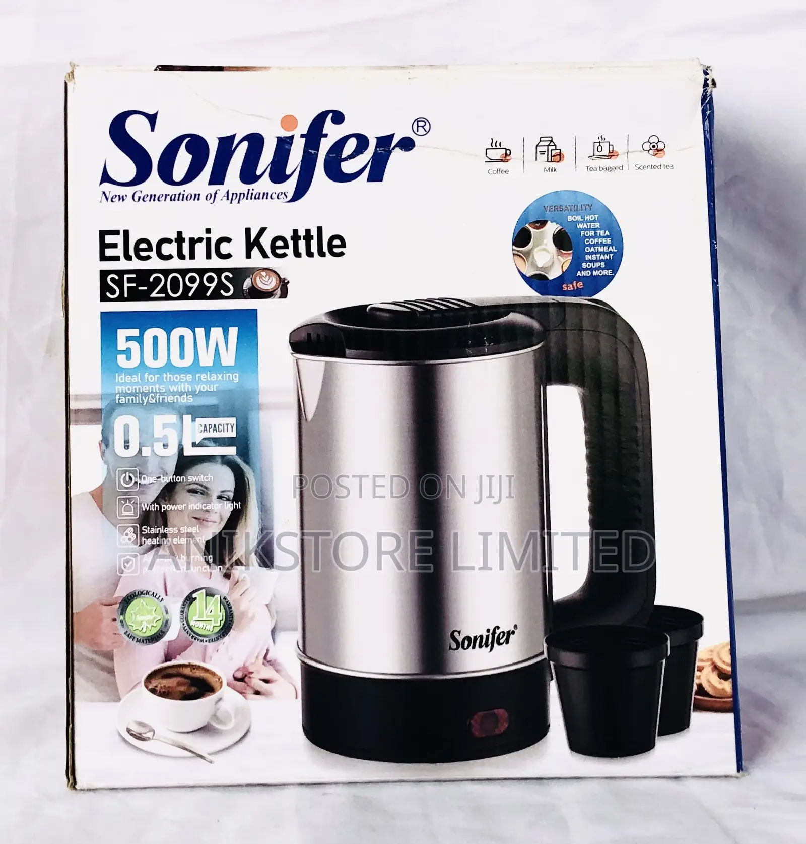 Sonifer Electric Kettle 0.5L (SF-2099S)