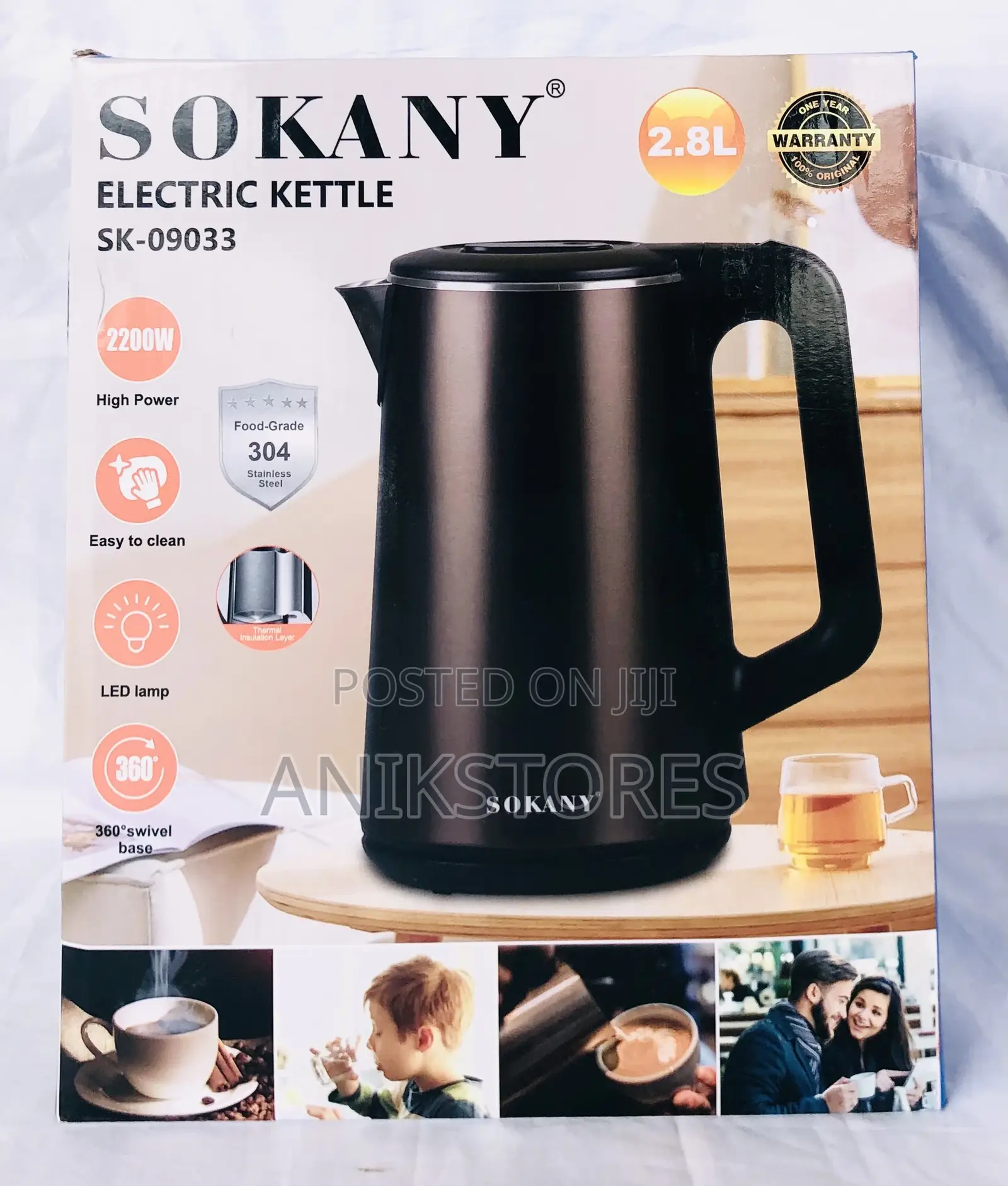 Sokany Electric Kettle (SK-09033)