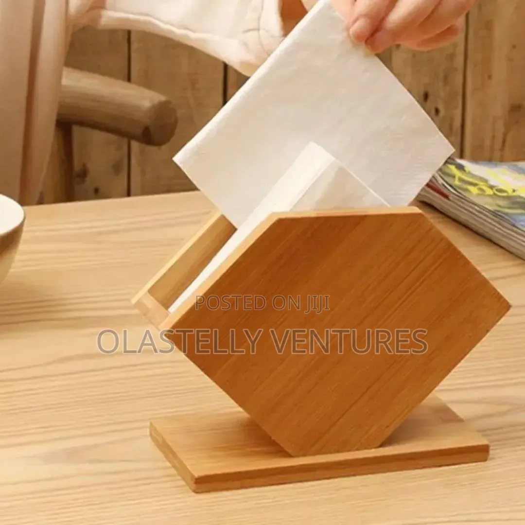 Bamboo Serviette Holder Stand. H
