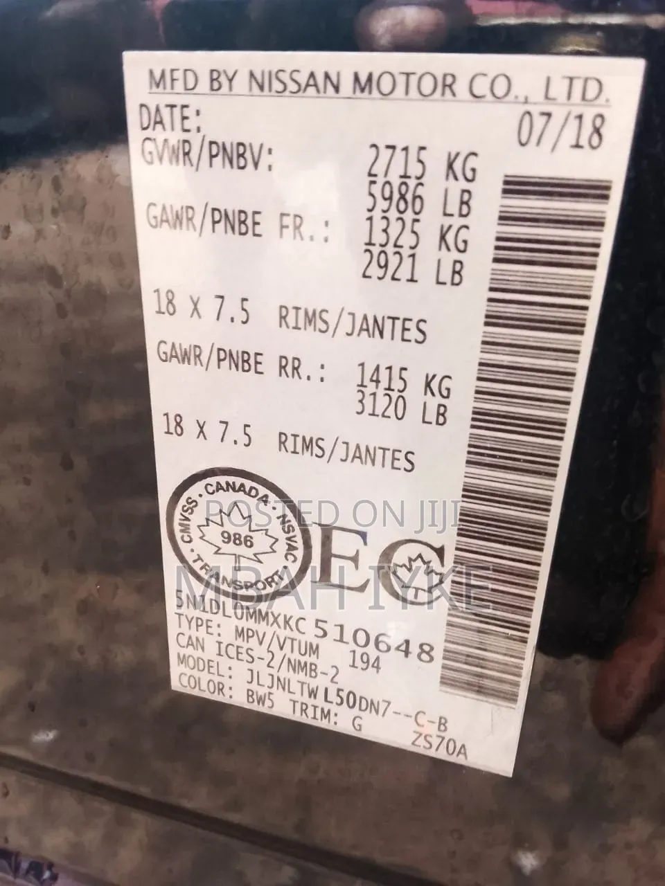 Infiniti QX60 2019 Blue