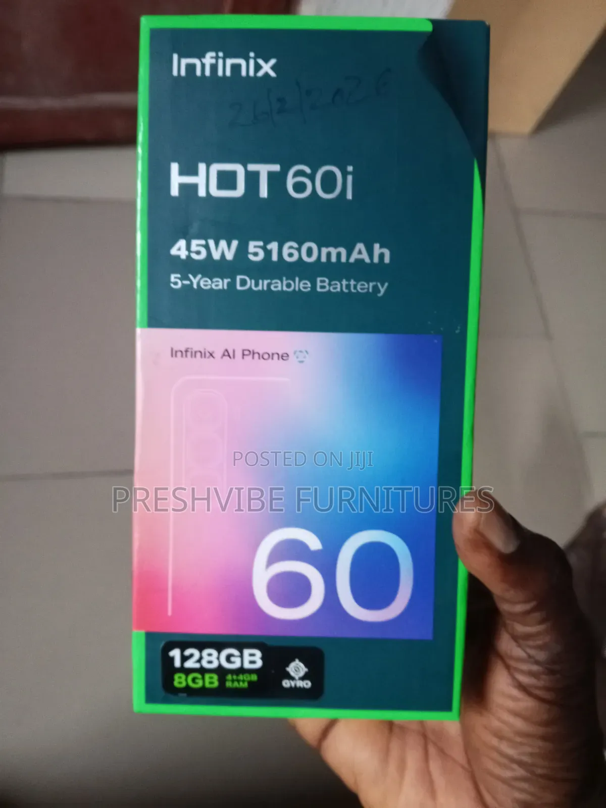 Infinix Hot 60i 128 GB Gray